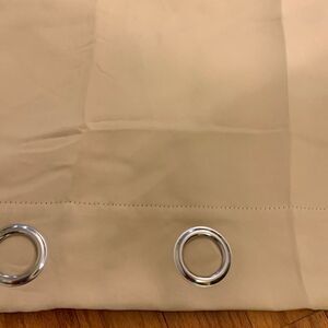 Two panels Rod pocket curtains 80” x 88” cream